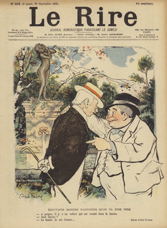 Le Rire için İllüstrasyon by Jules Abel Faivre