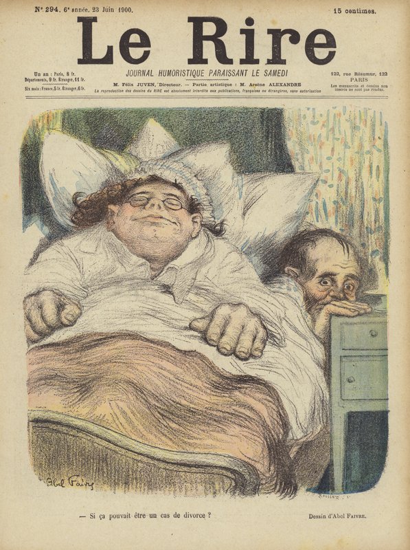 Le Rire için İllüstrasyon by Jules Abel Faivre