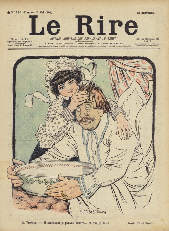Le Rire için İllüstrasyon by Jules Abel Faivre