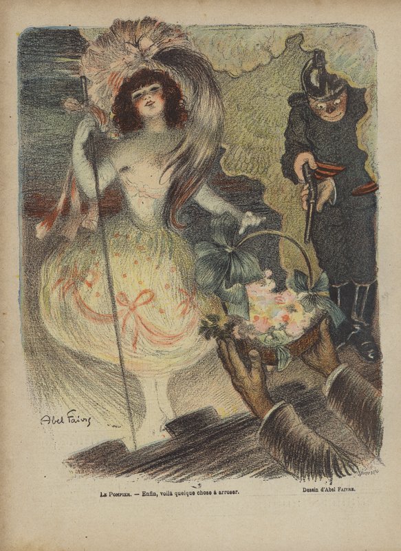 Le Rire için İllüstrasyon by Jules Abel Faivre