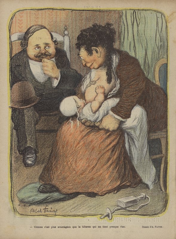 Le Rire için İllüstrasyon by Jules Abel Faivre