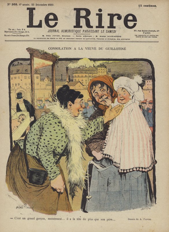 Le Rire için İllüstrasyon by Jules Abel Faivre