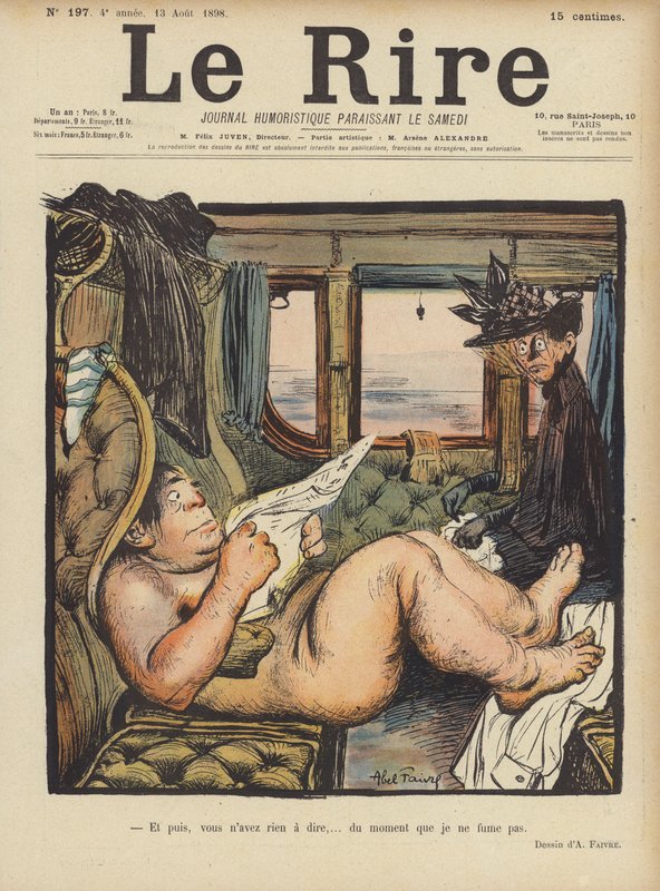 Le Rire için İllüstrasyon by Jules Abel Faivre