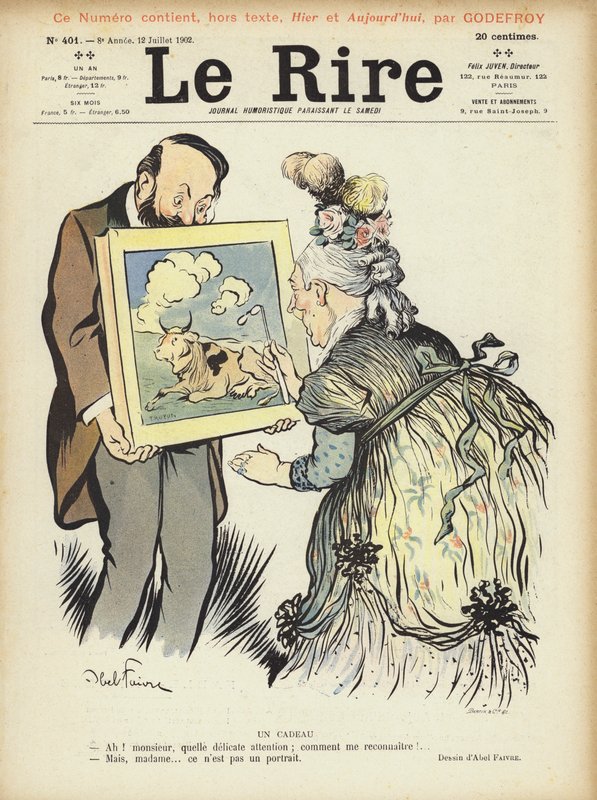 Le Rire için İllüstrasyon by Jules Abel Faivre