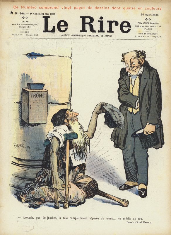Le Rire için İllüstrasyon by Jules Abel Faivre