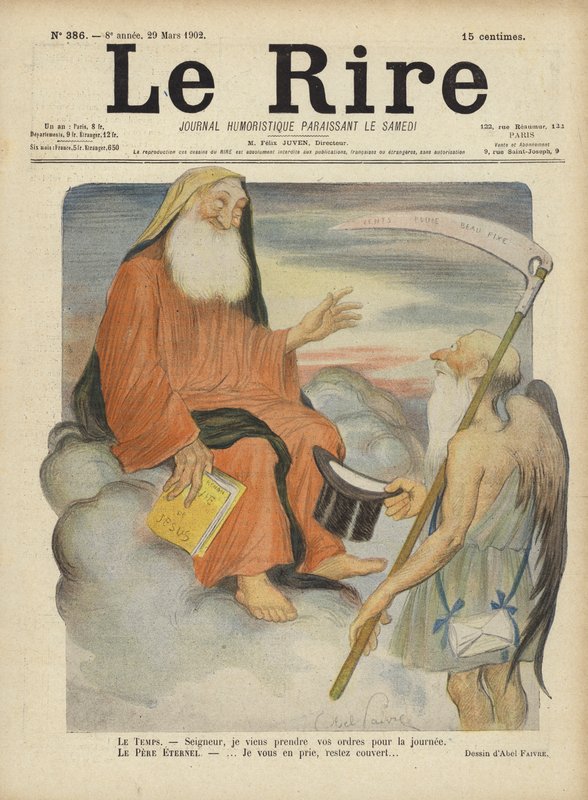 Le Rire için İllüstrasyon by Jules Abel Faivre