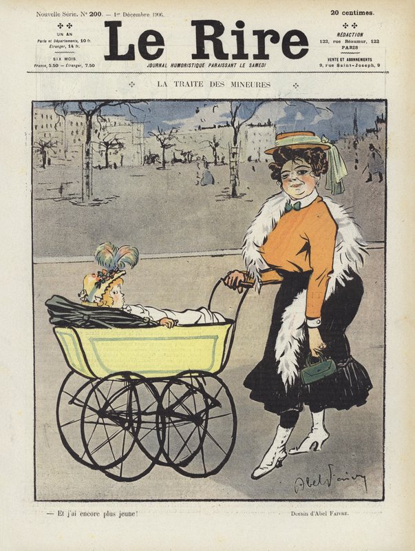 Le Rire için İllüstrasyon by Jules Abel Faivre