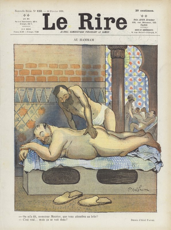 Le Rire için İllüstrasyon by Jules Abel Faivre