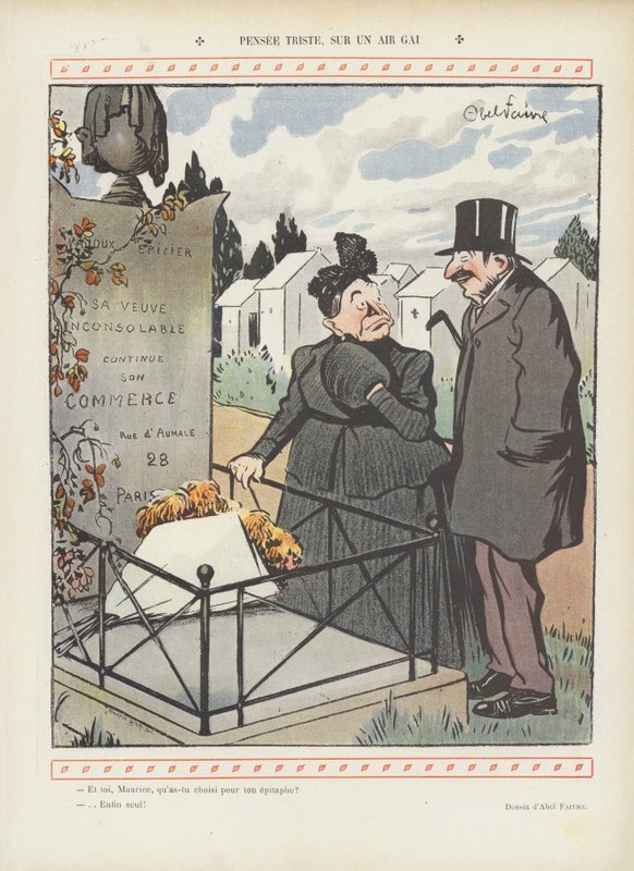 Le Rire için İllüstrasyon by Jules Abel Faivre