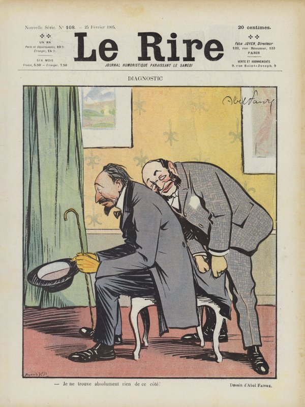 Le Rire için İllüstrasyon by Jules Abel Faivre