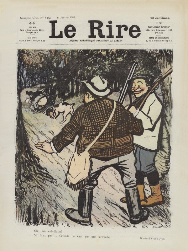 Le Rire için İllüstrasyon by Jules Abel Faivre