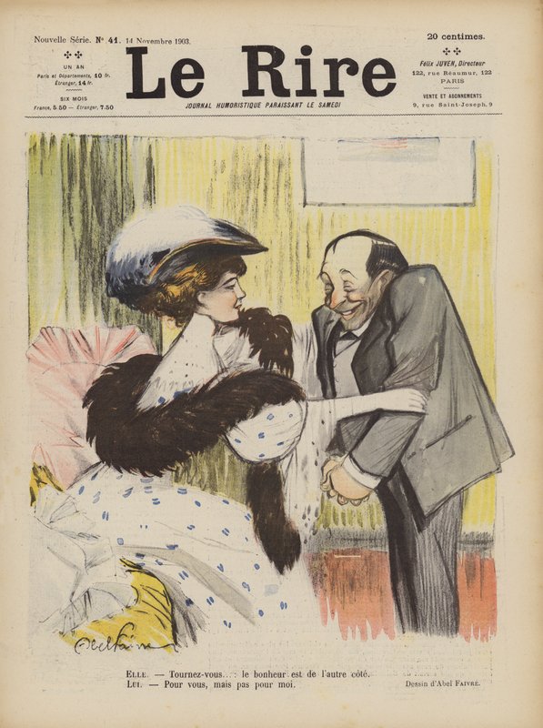 Le Rire için İllüstrasyon by Jules Abel Faivre