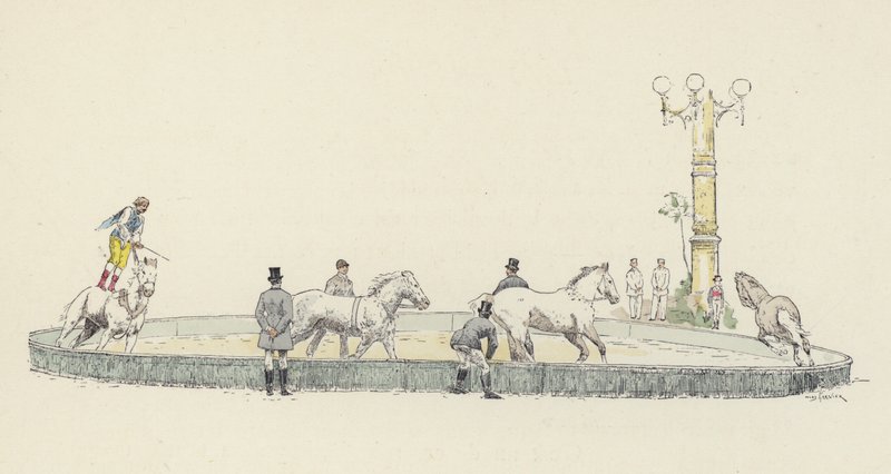 At hareketi (renkli taş) by Jules Arsene (after) Garnier