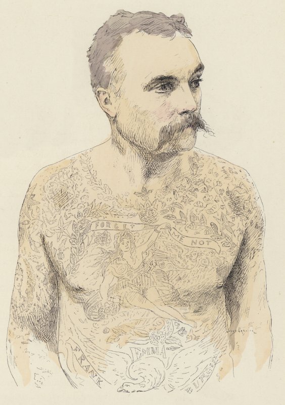 Dövmeler (renkli taş) by Jules Arsene (after) Garnier