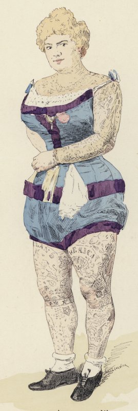 Dövmeler (renkli taş) by Jules Arsene (after) Garnier