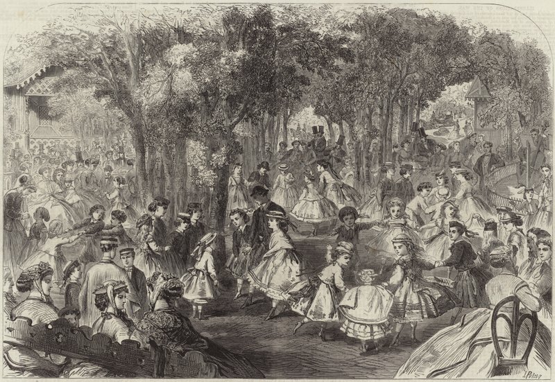 Katalan öncesi çocuk topu (gravür) by Jules Pelcoq