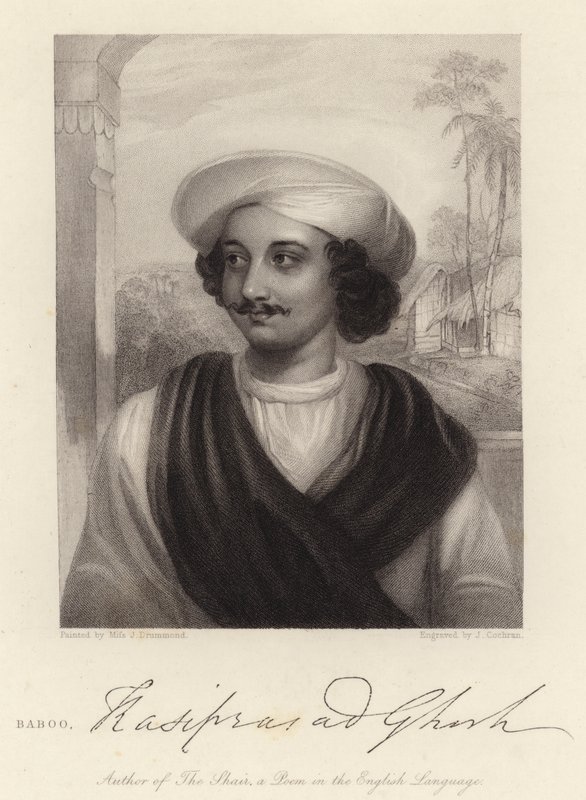 Bambu Kashiprasad Ghosh (gravür) by Julian E. (after) Drummond