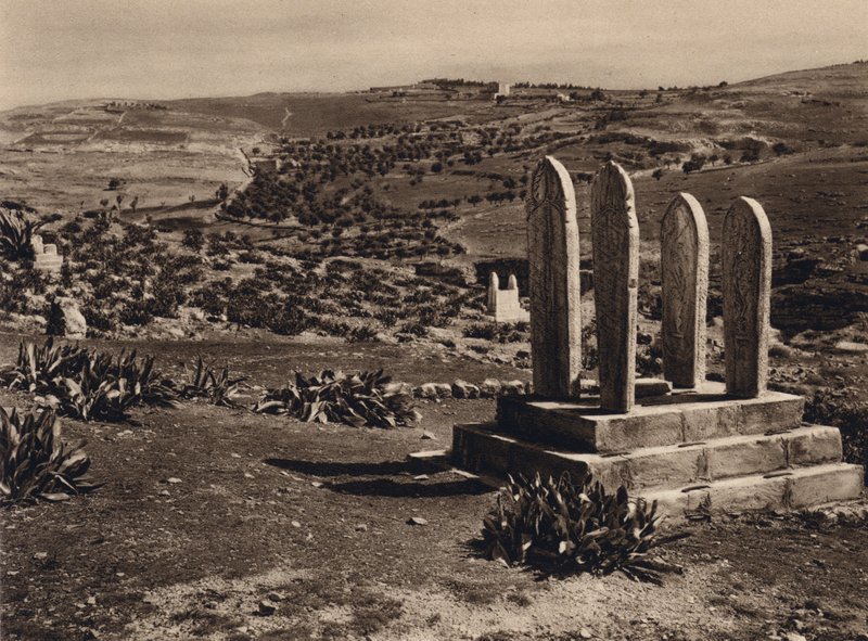 Kudüs, Muhammedan Mezarı (s/b fotoğraf) by Karl Grober
