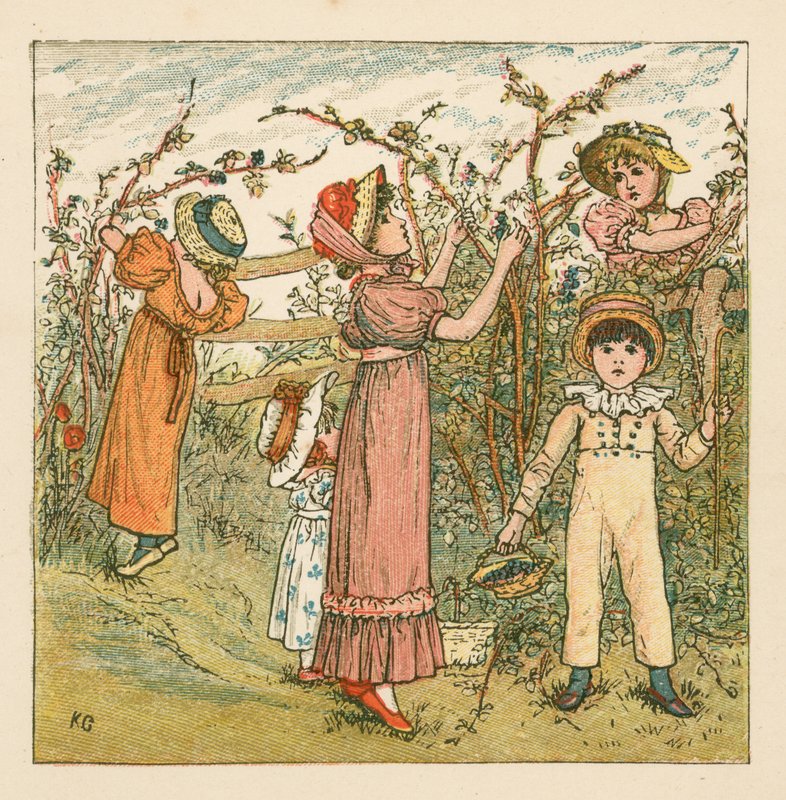 böğürtlen toplamak by Kate Greenaway