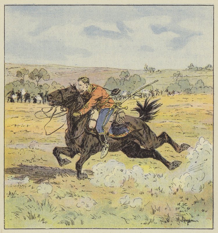 Yüzbaşı Tretrakof, Yan-Ye-Tcheng ile savaşta by L. Malespine