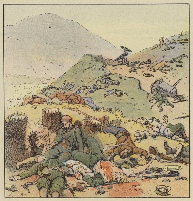 Ruslar tarafından terk edilen dilim, Liao-Yang by L. Malespine