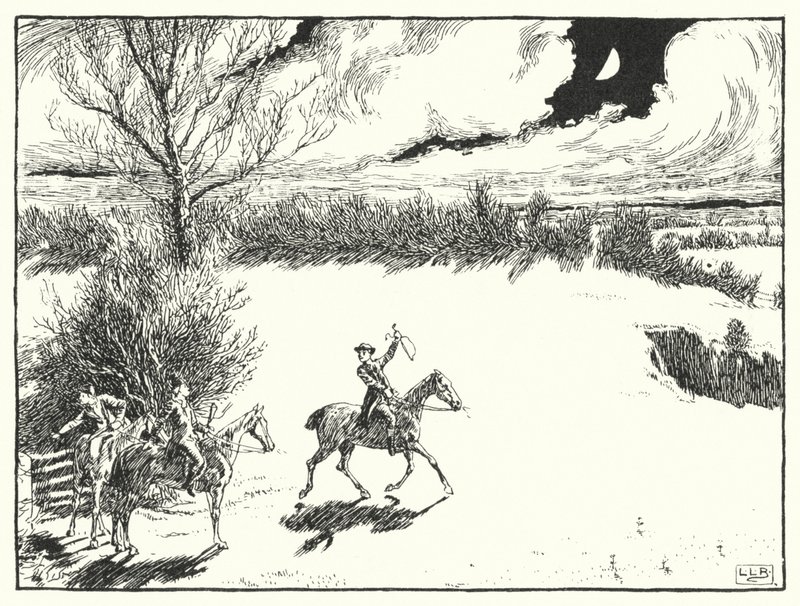 Üç neşeli Galli vardı (gravür) by Leonard Leslie Brooke
