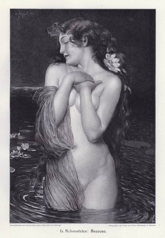 Nilüfer (gravür) by Leopold Schmutzler