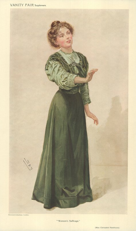 Bayan Christabel Pankhurst by Leslie Matthew Ward