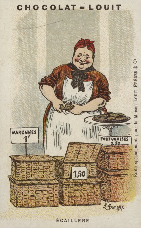 Ecailler (kromolitho) by Louis Borgex