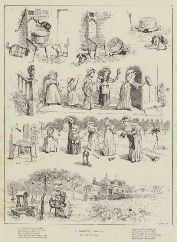 Aile İçi Bir Sorun by Louis Wain
