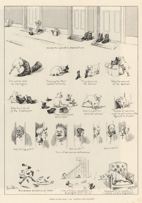 Kuğuda Çizmeler; veya, Deri gibisi yok by Louis Wain