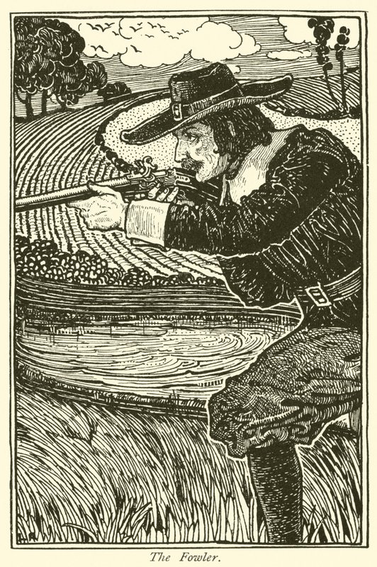 Fowler (gravür) by Louis John Rhead