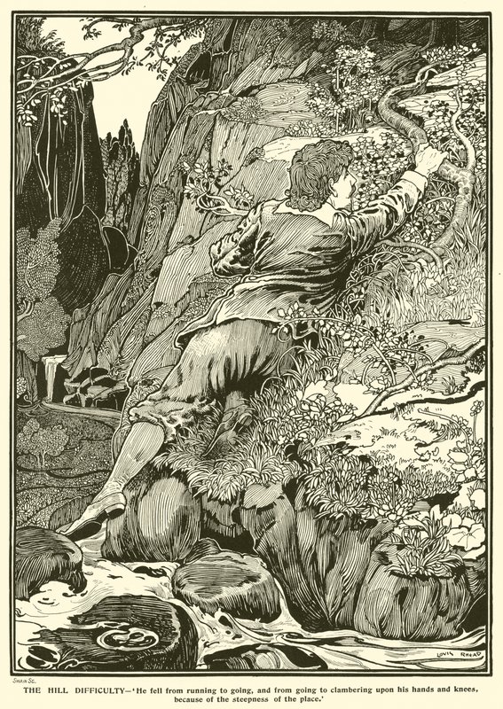 Tepe Zorluğu (gravür) by Louis John Rhead
