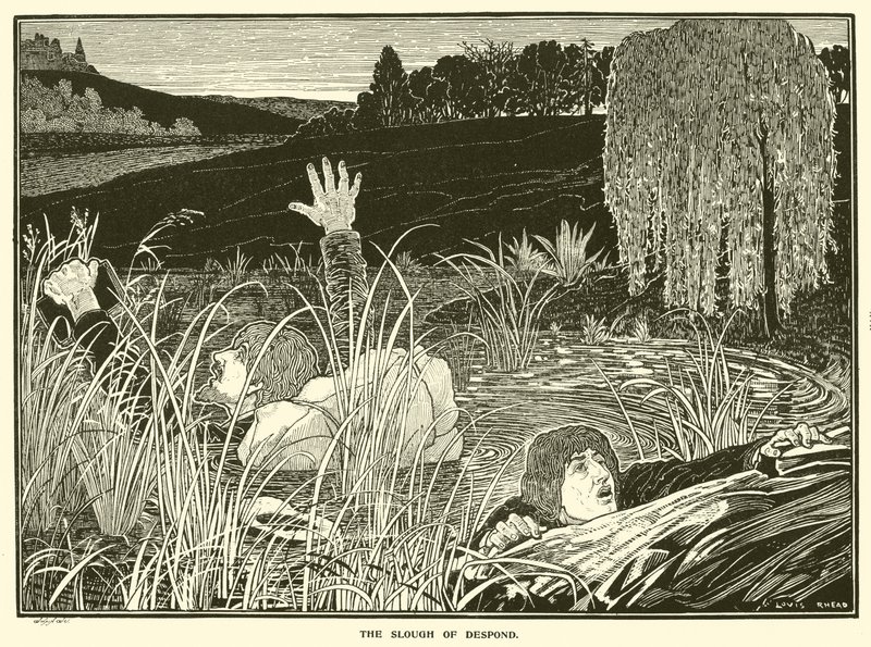 Umutsuzluğun Ağırlığı (gravür) by Louis John Rhead