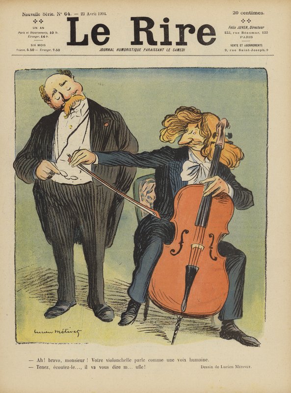 Le Rire için İllüstrasyon by Lucien Metivet