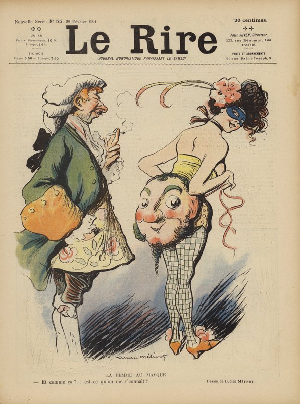 Le Rire için İllüstrasyon by Lucien Metivet