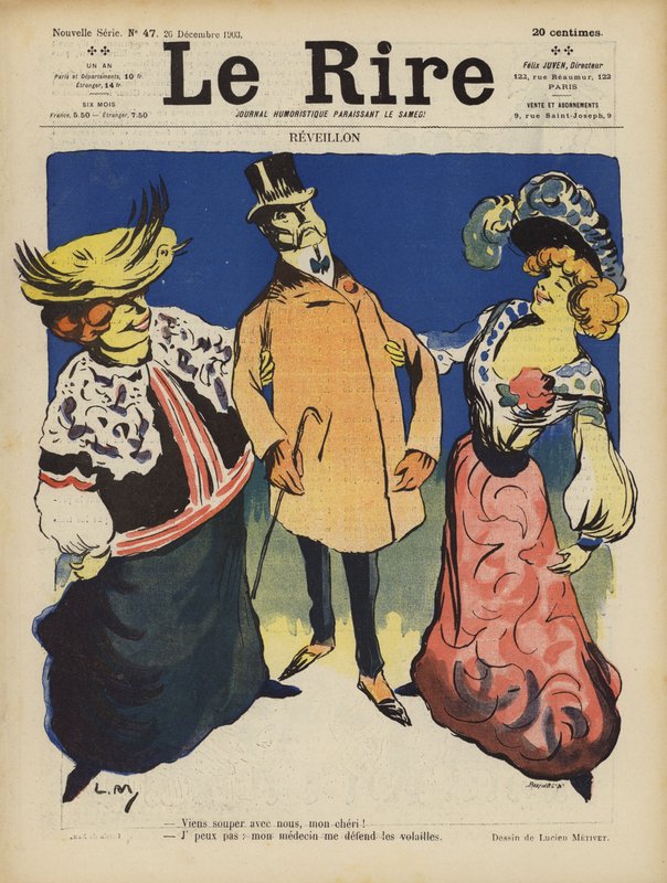 Le Rire için İllüstrasyon by Lucien Metivet