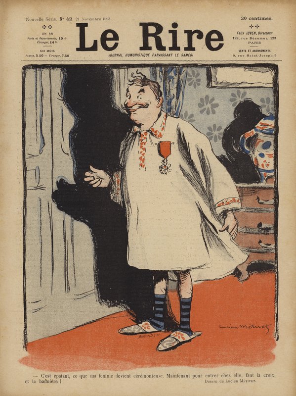 Le Rire için İllüstrasyon by Lucien Metivet
