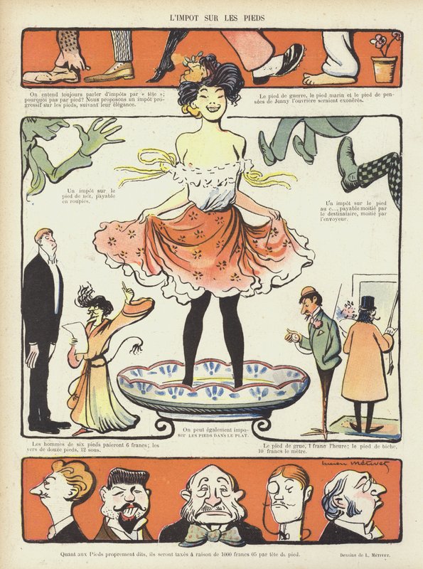 Le Rire için İllüstrasyon by Lucien Metivet