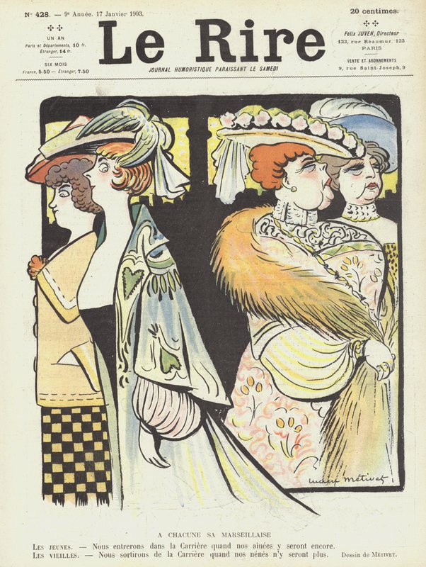 Le Rire için İllüstrasyon by Lucien Metivet