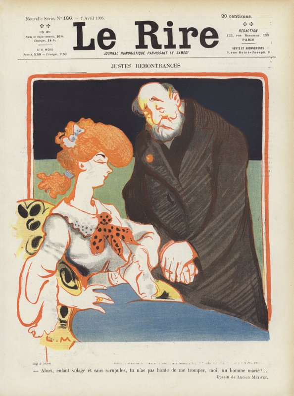 Le Rire için İllüstrasyon by Lucien Metivet
