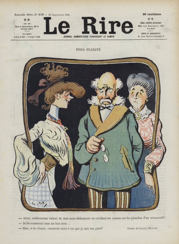 Le Rire için İllüstrasyon by Lucien Metivet