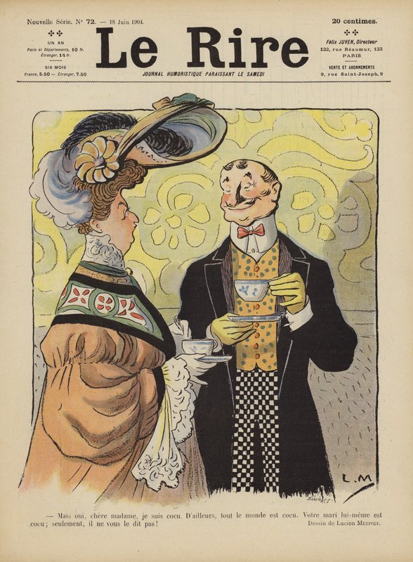Le Rire için İllüstrasyon by Lucien Metivet