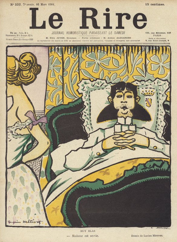 Ruy Blas, Le Rire için İllüstrasyon by Lucien Metivet