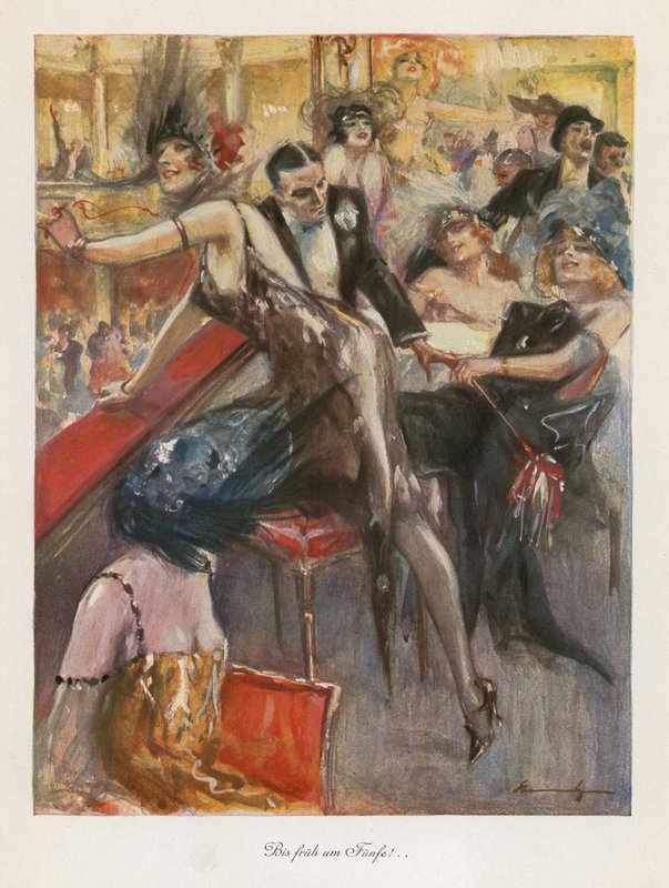 Bis fruh a Funfe! (renkli taş) by Ludwig Lutz Ehrenberger