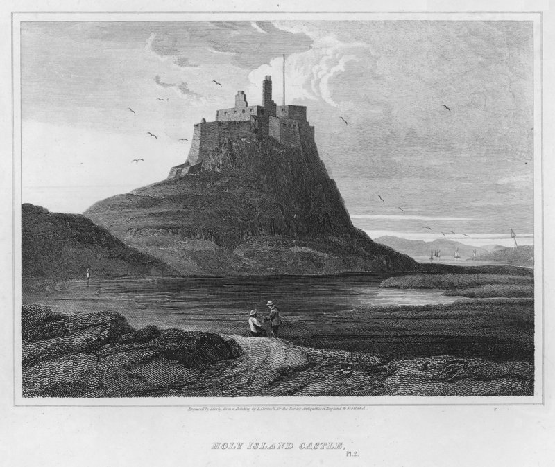 Kutsal Ada Kalesi (gravür) by Luke (after) Clennell
