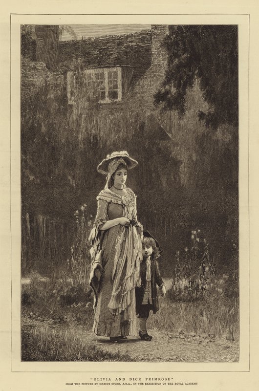 Olivia ve Dick Primrose by Marcus Stone