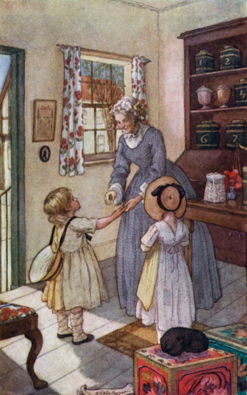 Bayan Gaskell tarafından Cranford için illüstrasyon by Mary V. Wheelhouse