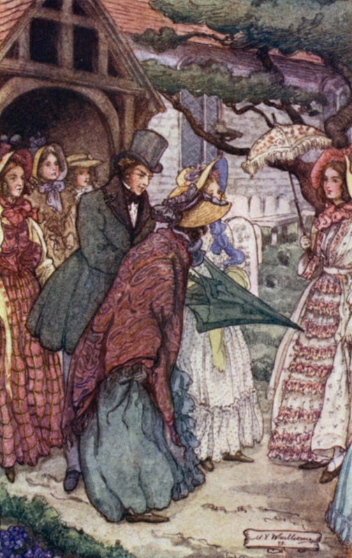 Bayan Gaskell tarafından Cranford için illüstrasyon by Mary V. Wheelhouse