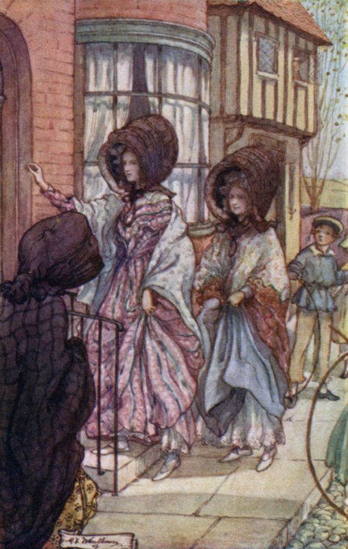 Bayan Gaskell tarafından Cranford için illüstrasyon by Mary V. Wheelhouse